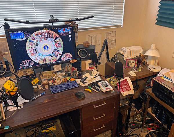 shot of watt's mac mini 'puter setup on january 14, 2026